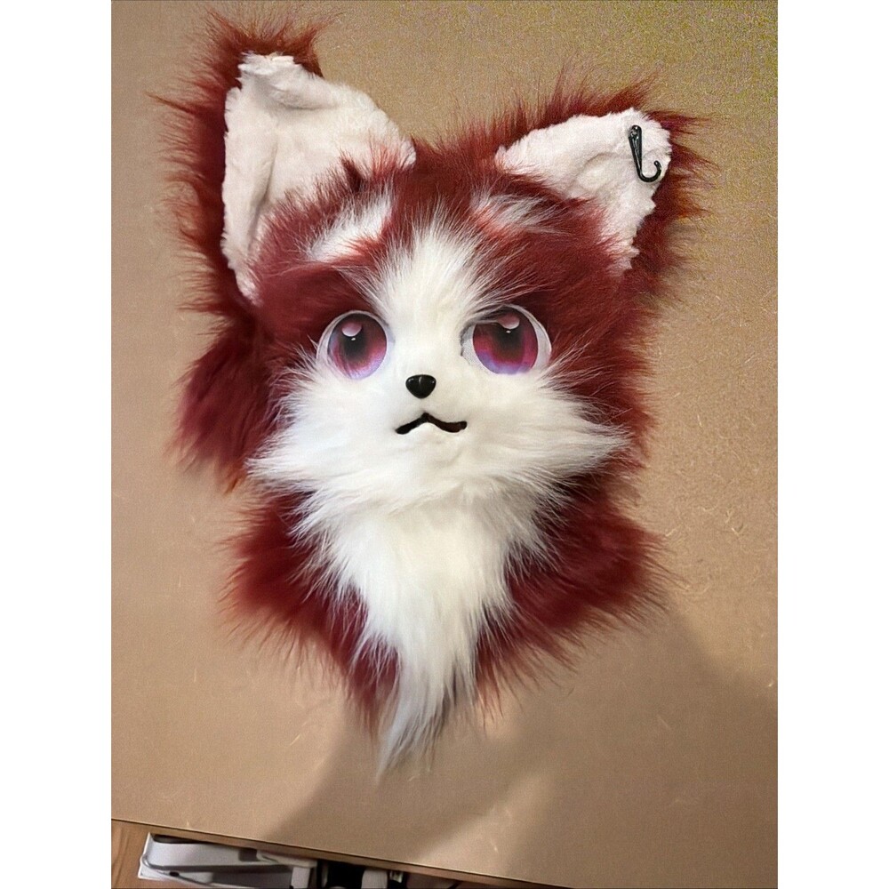 Fursuit Long haired Dog Fox Mascot Party Halloween Fur Cosplay Head Animal Fury